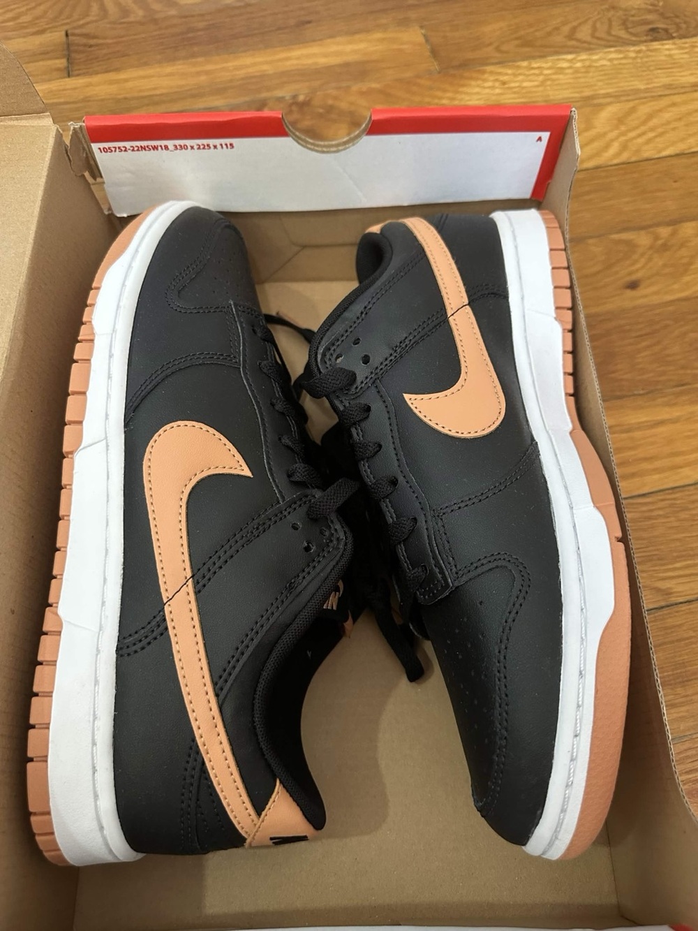 *Slightly Used* Nike Dunk Low Men Black Brown (DV0831-004) Size 10 - Picture 4 of 11